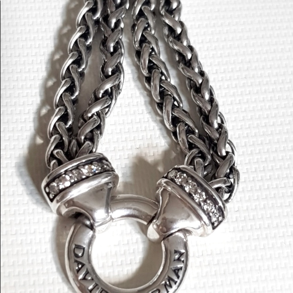 David Yurman double Wheaton chain necklace